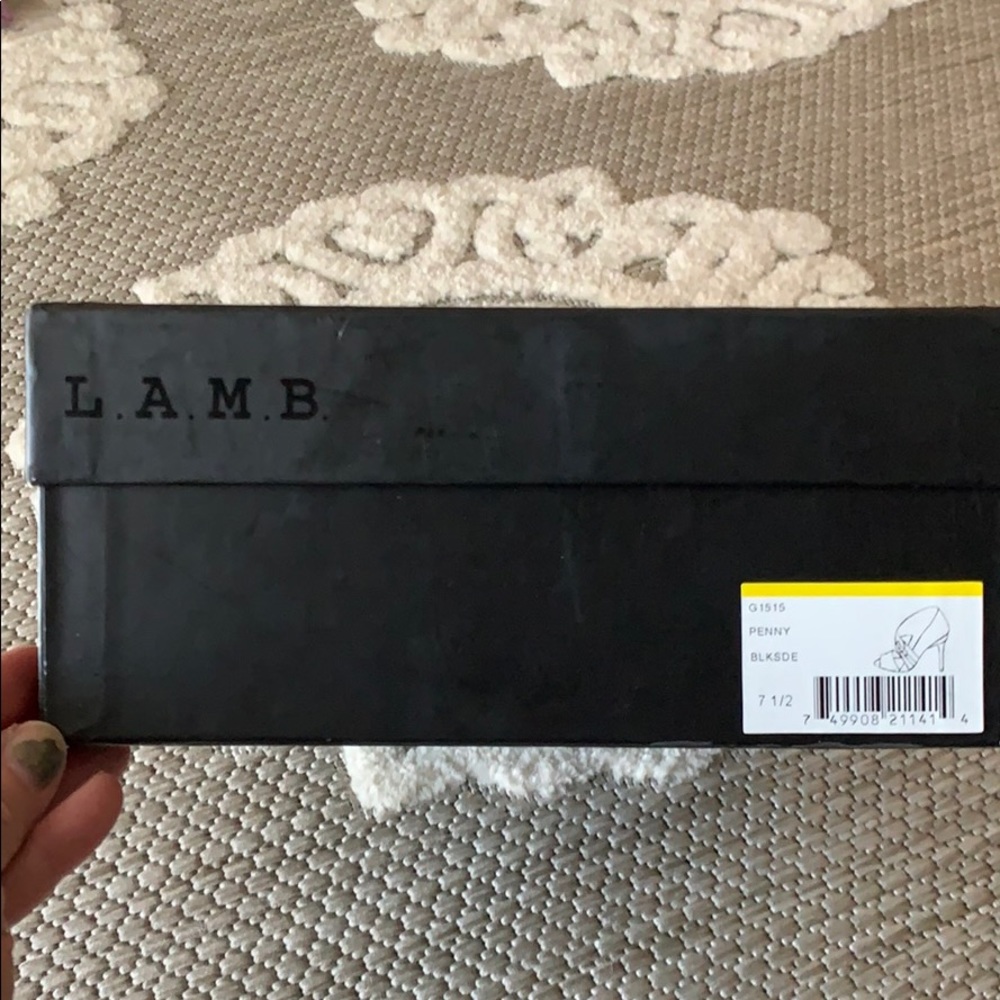 LAMB NIB Penny luxury sexy heel kidskin & suede all genuine leather - Picture 8 of 8